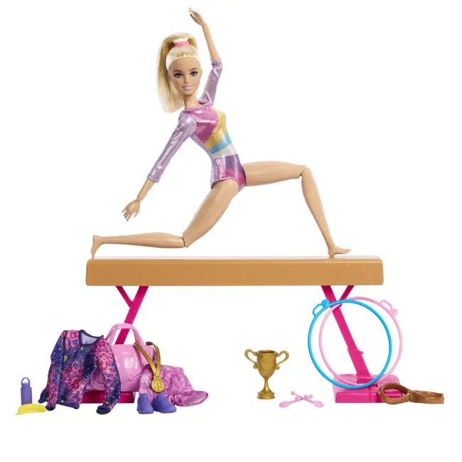 BARBIE PAPUSA BARBIE YOU CAN BE GIMNASTA BLONDA VIVMTHRG52