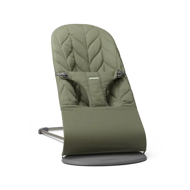 BabyBjorn - Balansoar Bliss Dark Green cu aspect delicat de petala, tesatura matlasata BSAFE006140A