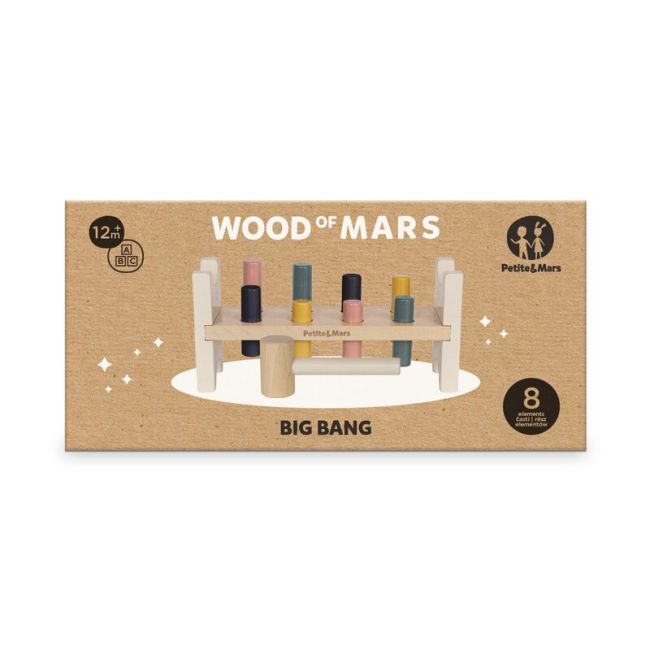 Banc de lucru, Petite&Mars, Big Bang Wood of Mars, 12 luni+, Multicolor BYN610729