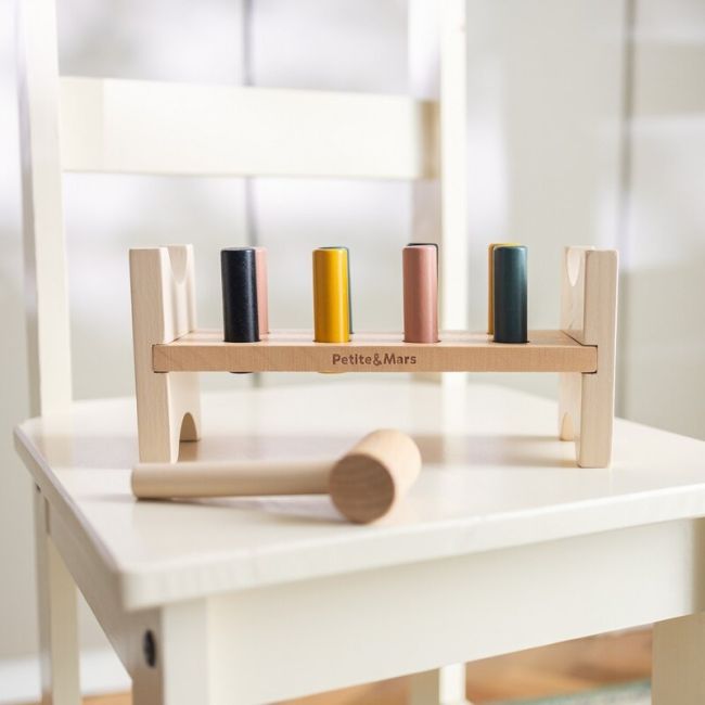 Banc de lucru, Petite&Mars, Big Bang Wood of Mars, 12 luni+, Multicolor BYN610729
