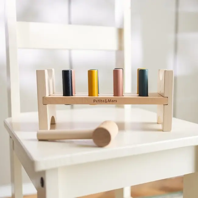 Banc de lucru, Petite&Mars, Big Bang Wood of Mars, 12 luni+, Multicolor BYN610729