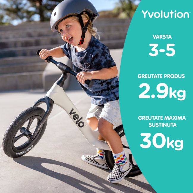 Bicicleta echilibru Yvolution Y Velo Pro White ERFYV-YT30W2