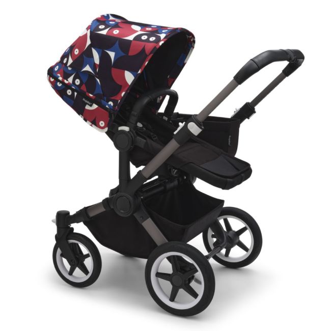 Capotina carucior Bugaboo Donkey 5 Animal Explorer Red Blue ERFBG100003028