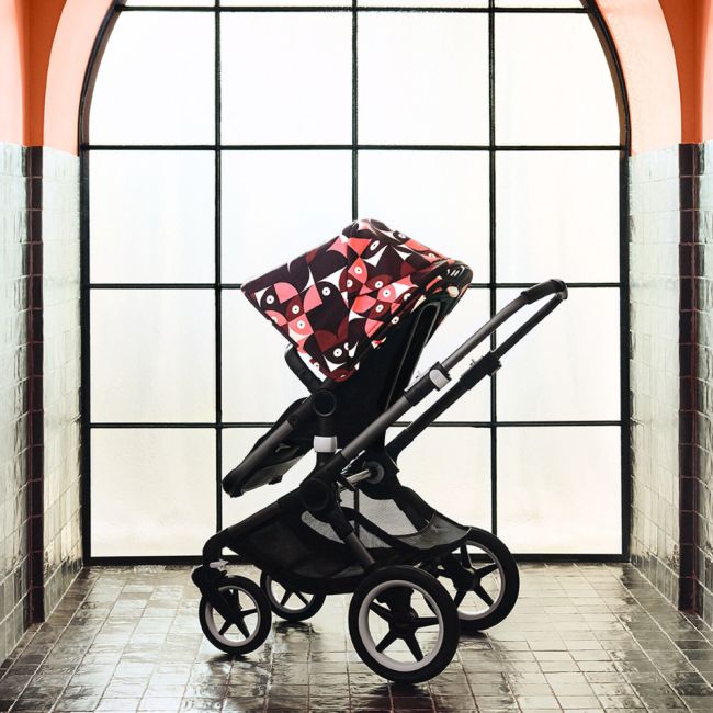 Capotina carucior Bugaboo Fox 3 Lynx Animal Explorer Pink Red ERFBGS003113012