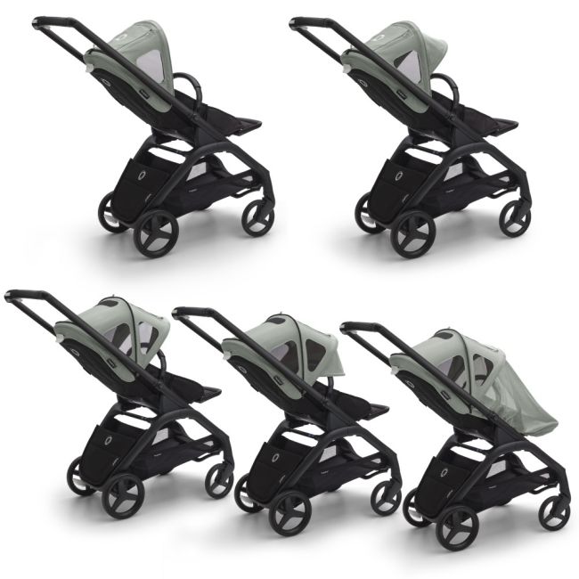 Capotina cu extensie plasa insecte Bugaboo Dragonfly Pine Green ERFBG100267017
