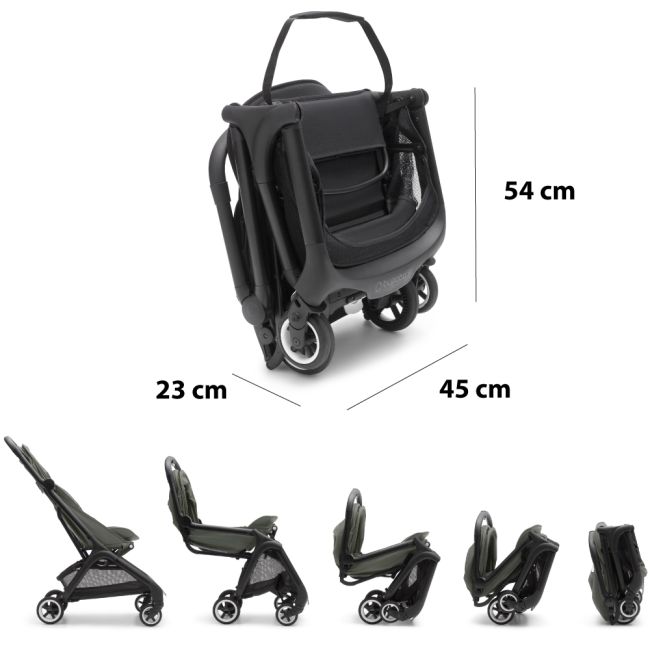 Carucior Bugaboo Butterfly Black Forest Green ERFBG100025001