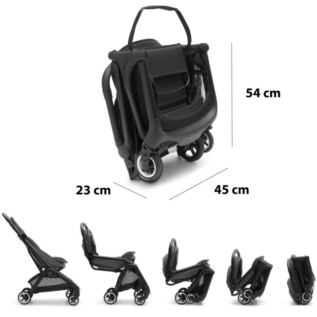 Carucior Bugaboo Butterfly Black Stormy Blue ERFBG100025006