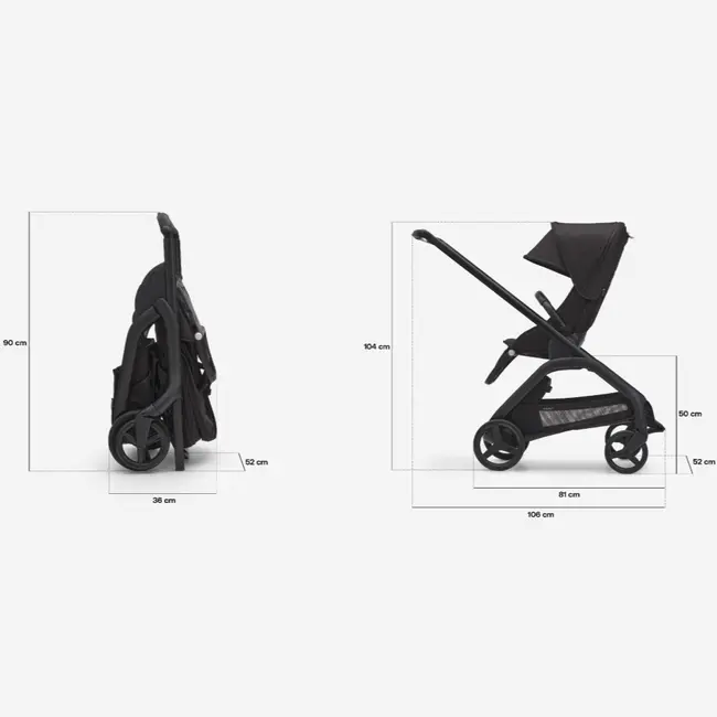 Carucior Bugaboo Dragonfly Black Forest Green ERFBG100176026