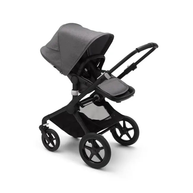 Carucior Bugaboo Fox 2 Complete Black Grey Melange 2 in 1 ERFBG230122GM02