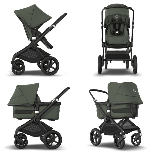 Carucior Bugaboo Fox 3 Black Forest Green 2 in 1 ERFBG2306010005