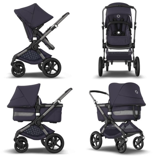Carucior Bugaboo Fox 3 Classic Graphite Dark Navy 2 in 1 ERFBG2306010031