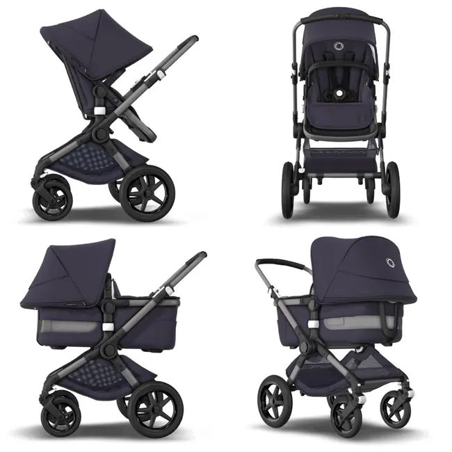 Carucior Bugaboo Fox 3 Classic Graphite Dark Navy 2 in 1 ERFBG2306010031