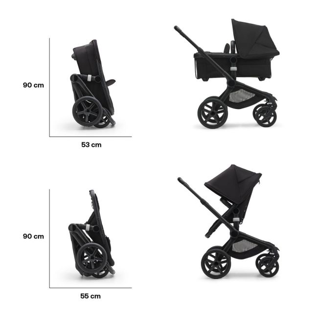 Carucior Bugaboo Fox 5 Graphite Midnight Black 2 in 1 ERFBG100051055