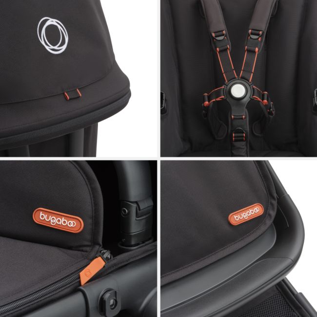 Carucior Bugaboo Fox Cub Black Midnight Black 2 in 1 ERFBG100175001