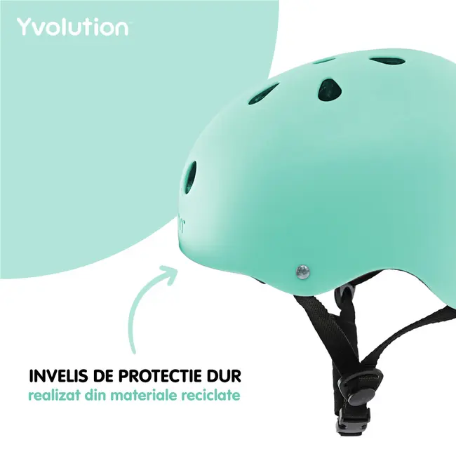 Casca protectie Yvolution 44-52 cm Green ERFYV-YA21G9