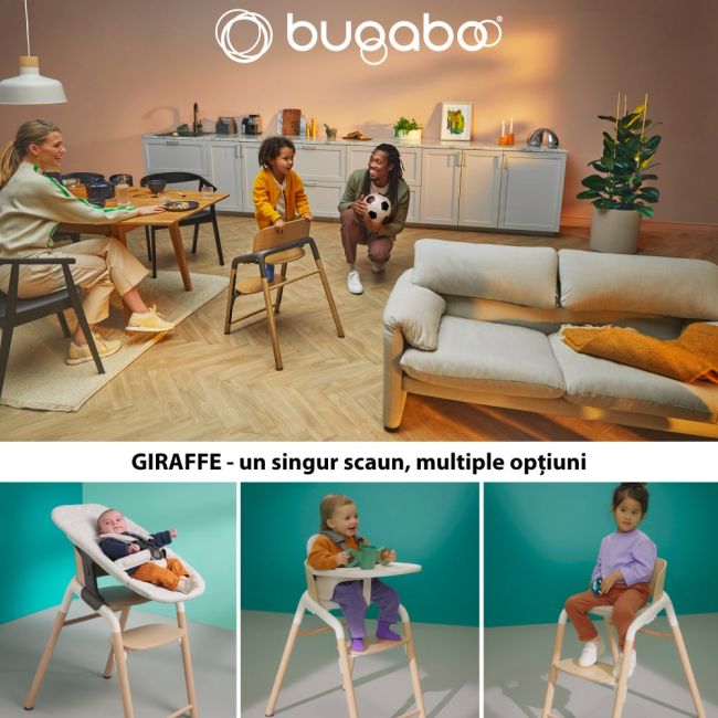 Scaun Bugaboo Giraffe Warm Wood Grey ERFBG200001007
