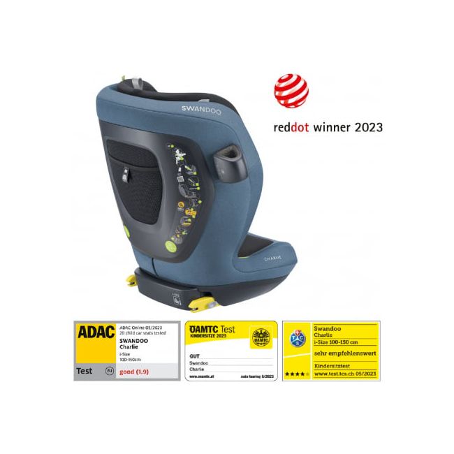 Scaun auto Swandoo Charlie i-Size Blueberry ERFSW110CH12461
