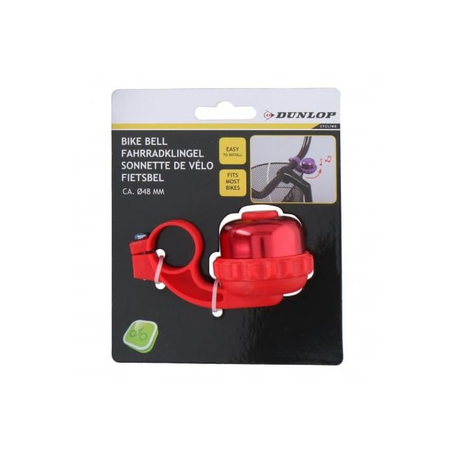 Sonerie bicicleta Dunlop 48 mm Rosu ERFDUN05312-RS
