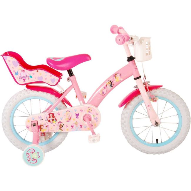 Bicicleta pentru copii - Disney Princess - Fete - 14 inch - Roz - Doua frane de mana Volare VLR21409-CH-IT BBJVLR21409-CH-IT_Roz