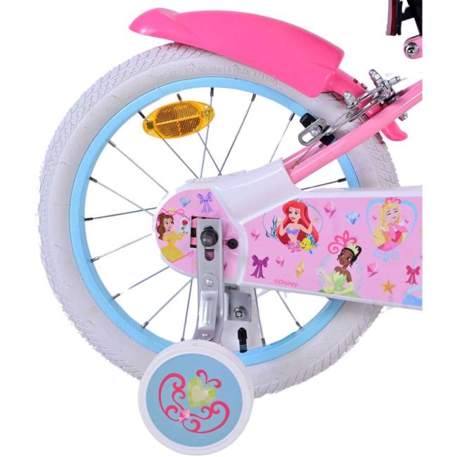 Bicicleta pentru copii - Disney Princess- Fete - 16 inch - Roz - Doua frane de mana Volare VLR21581-SAFW BBJVLR21581-SAFW_Roz