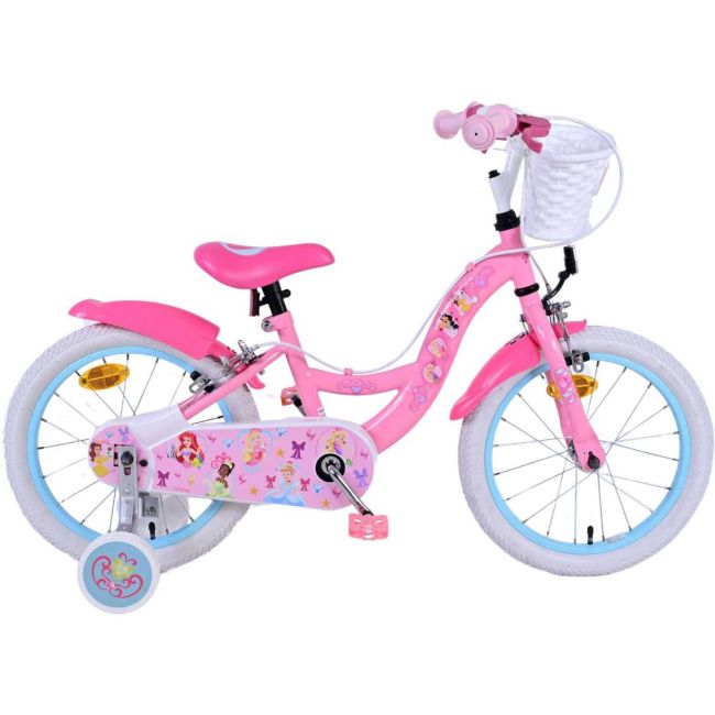 Bicicleta pentru copii - Disney Princess- Fete - 16 inch - Roz - Doua frane de mana Volare VLR21581-SAFW BBJVLR21581-SAFW_Roz