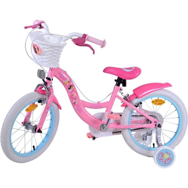 Bicicleta pentru copii - Disney Princess- Fete - 16 inch - Roz - Doua frane de mana Volare VLR21581-SAFW BBJVLR21581-SAFW_Roz
