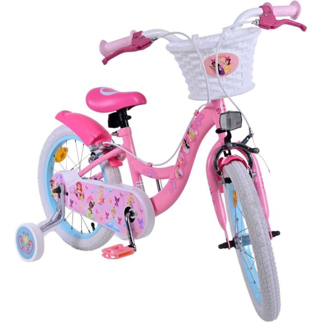 Bicicleta pentru copii - Disney Princess- Fete - 16 inch - Roz - Doua frane de mana Volare VLR21581-SAFW BBJVLR21581-SAFW_Roz