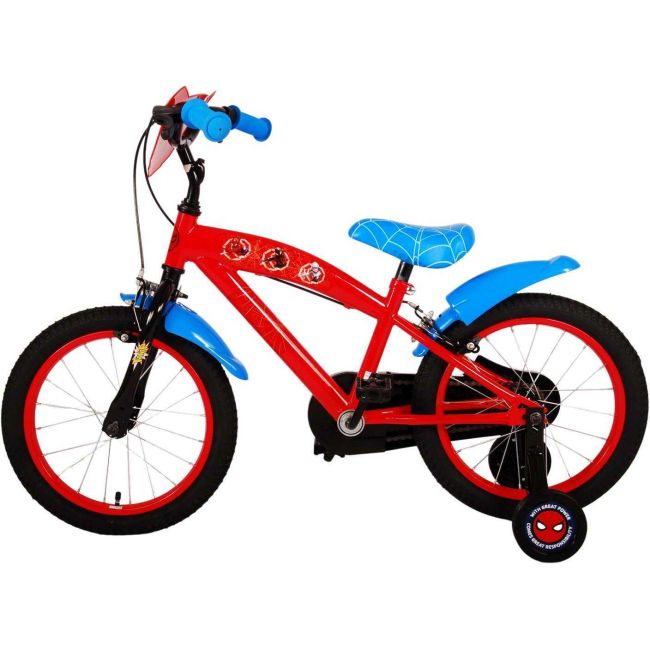 Bicicleta pentru copii - Ultimate Spider-Man - Baieti - 16 inch - Albastru-Rosu - Doua frane de mana Volare VLR21638-SAFW BBJVLR21638-SAFW_Albastru/Rosu