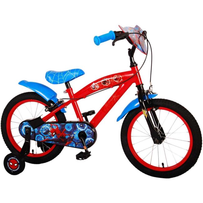 Bicicleta pentru copii - Ultimate Spider-Man - Baieti - 16 inch - Albastru-Rosu - Doua frane de mana Volare VLR21638-SAFW BBJVLR21638-SAFW_Albastru/Rosu