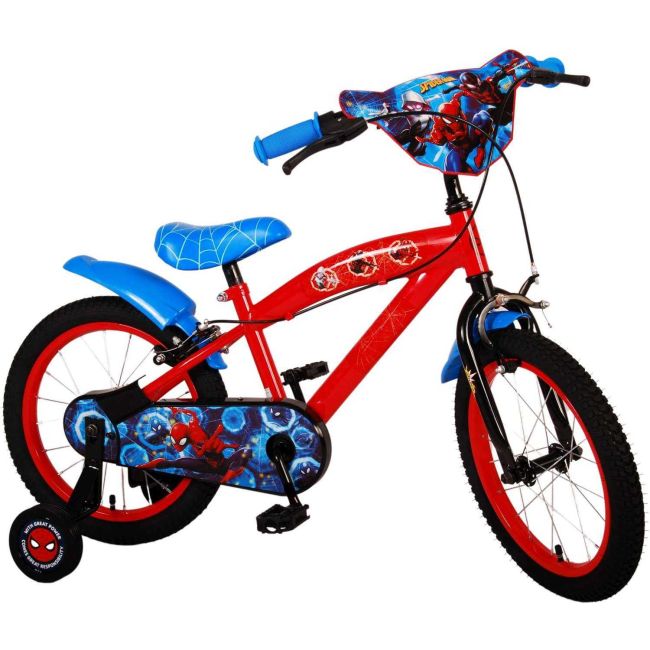 Bicicleta pentru copii - Ultimate Spider-Man - Baieti - 16 inch - Albastru-Rosu - Doua frane de mana Volare VLR21638-SAFW BBJVLR21638-SAFW_Albastru/Rosu