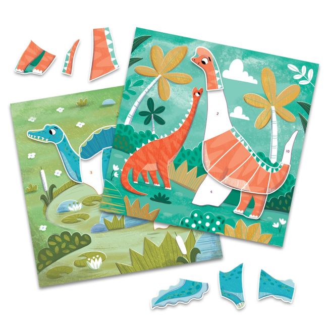 Cartea mea cu stickere -  dinozauri prietenosi