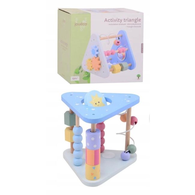 Centru de activitati, Joueco, Triunghi, Cu numaratoare, Cu sortator, 12 luni+, Multicolor BYN80153