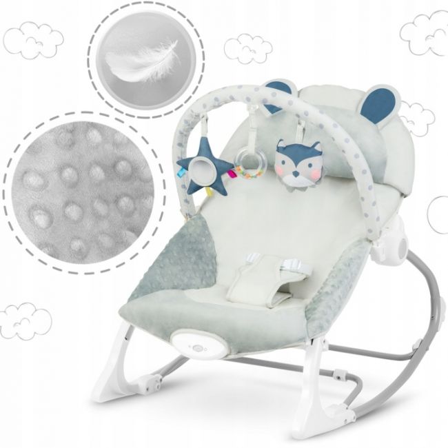 Balansoar cu vibratii ricokids 7308 - gri edeedi7308