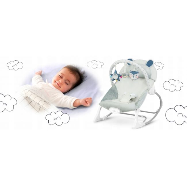 Balansoar cu vibratii ricokids 7308 - gri edeedi7308