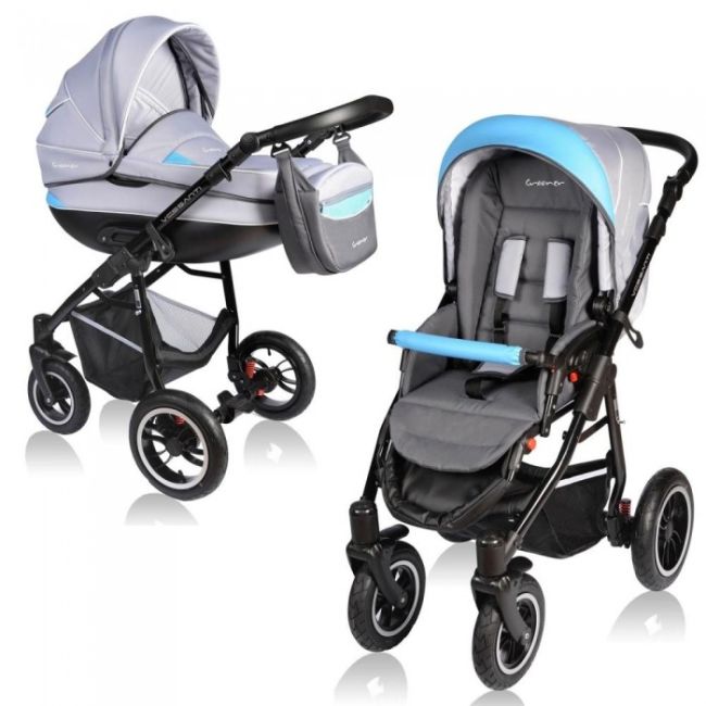 Carucior vessanti crooner 2 in 1 - blue/gray edeedibb-224blue