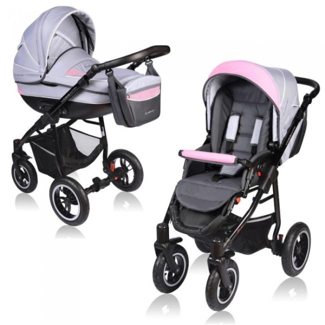 Carucior vessanti crooner 2 in 1 - pink/gray edeedibb-222pink