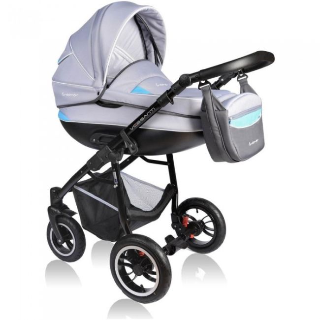 Carucior vessanti crooner 3 in 1 - blue/gray edeedi3in1bb-224blue