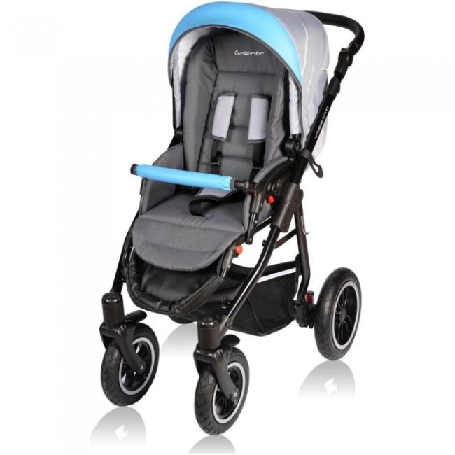 Carucior vessanti crooner 3 in 1 - blue/gray edeedi3in1bb-224blue