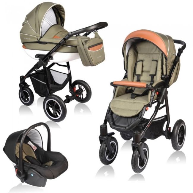 Carucior vessanti crooner 3 in 1 - petrol edeedi3in1bb-213petrol