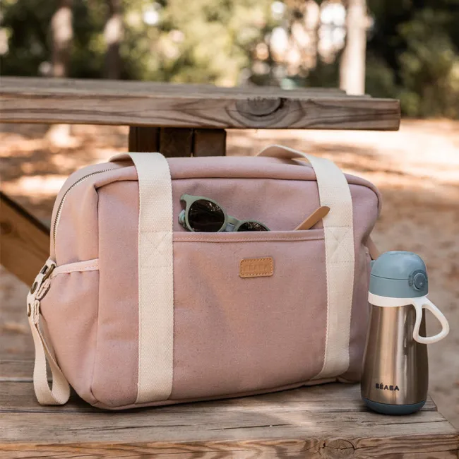 Geanta de infasat Beaba Paris Dusty Pink ERFB940297