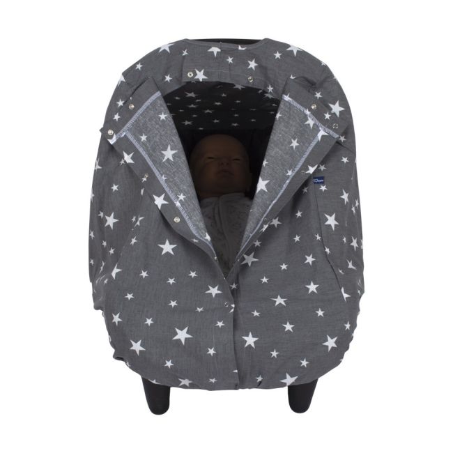 Husa protectie scoica auto Grey Stars SeviBebe BBKSEV_237-13