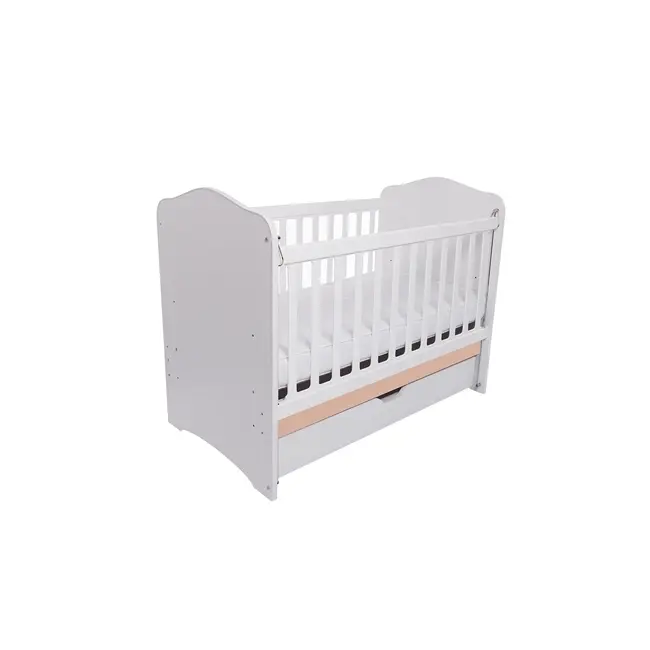 Patut vessanti como culisant cu sertar - alb cu cappucino ededclcs_d126