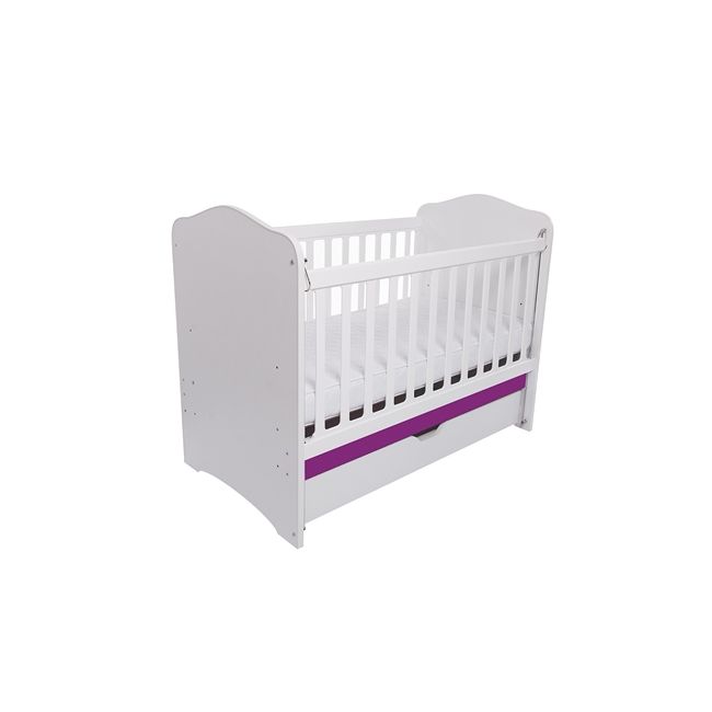Patut vessanti como culisant cu sertar - alb cu violet ededclcs_d137