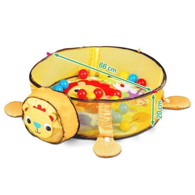 Salteluta de joaca cu bile ecotoys 88969 leu edeedi88969yellow