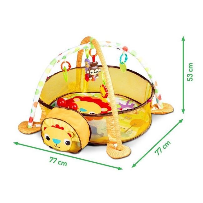 Salteluta de joaca cu bile ecotoys 88969 leu edeedi88969yellow