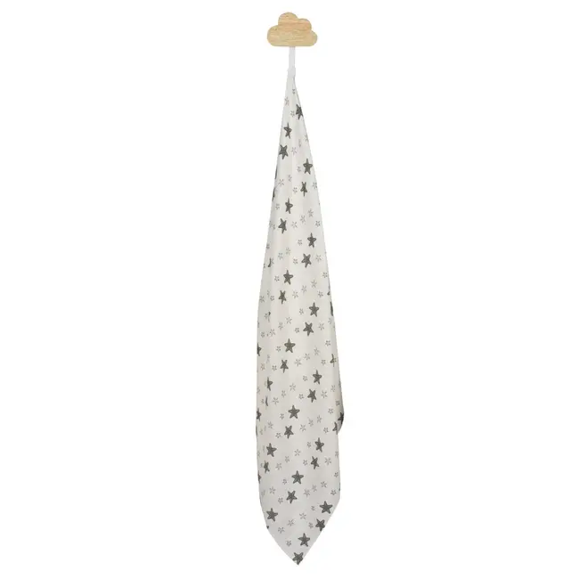 Set 2 museline din bumbac organic 70x55cm Grey Stars Sevibebe BBKSEV_303-73