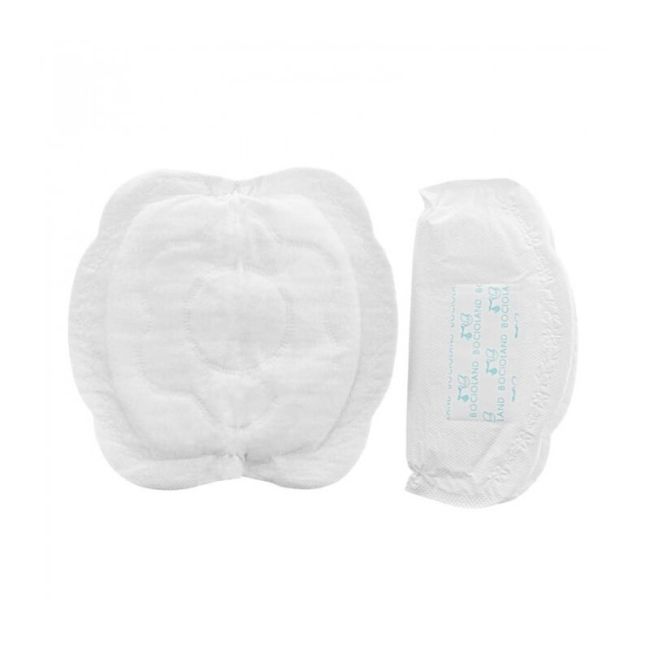Tampoane pentru san, Bocioland, Set 30 bucati albe + 30 bucati negre, Ambalate individual, Cu banda adeziva pentru o fixare usoara, Alb/Negru BYNBL160