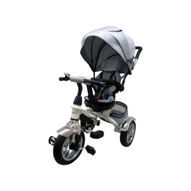 Tricicleta cu pedale 3 in 1 r-sport t3 - gri edeedit500(t3)gri
