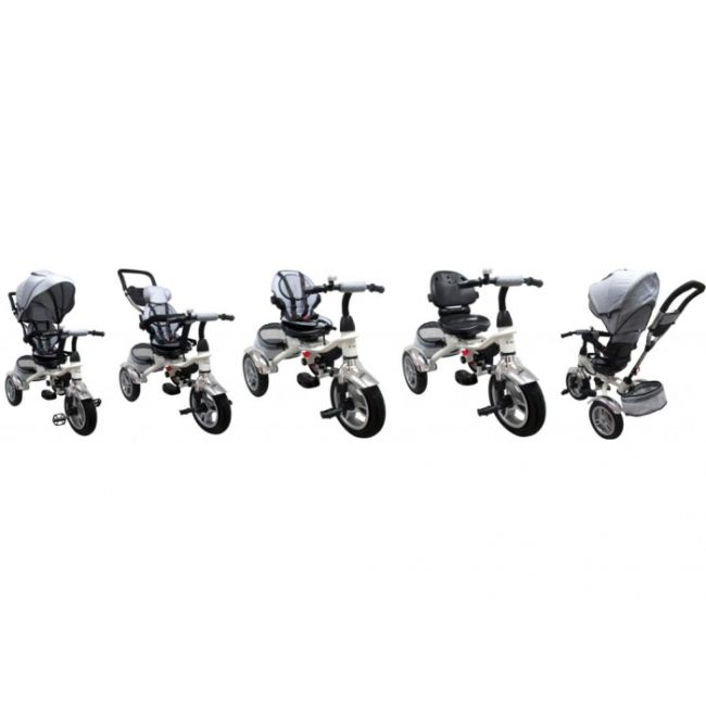 Tricicleta cu pedale 3 in 1 r-sport t3 - gri edeedit500(t3)gri