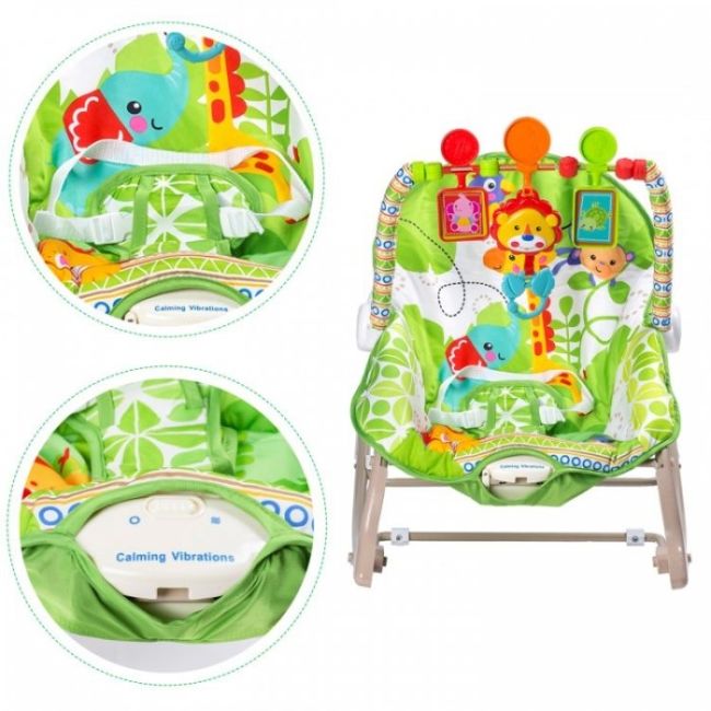 Balansoar cu vibratii 3 in 1 ecotoys 8616 - jungla edeedi8616